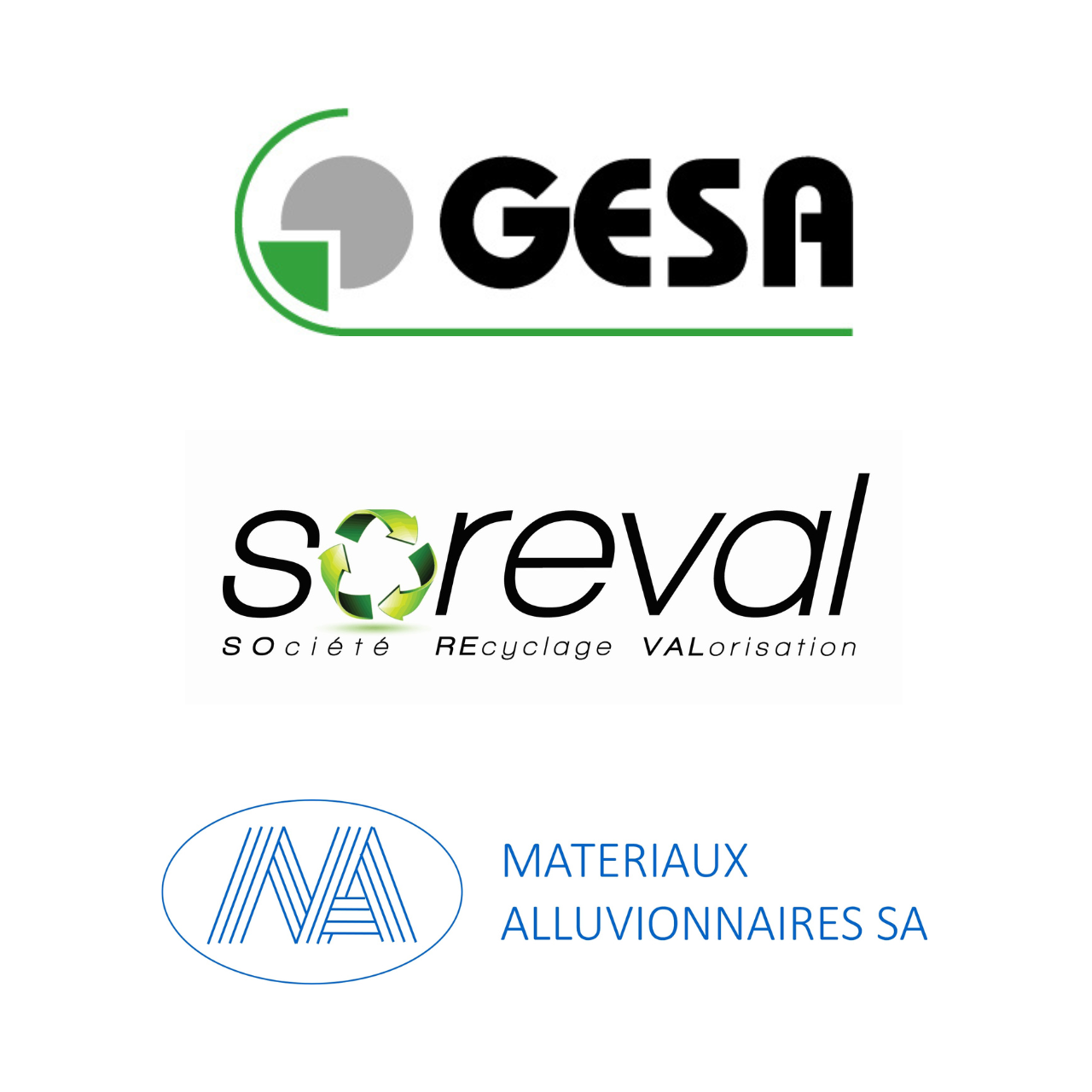 GESA, Soreval & Matériaux Alluvionnaires SA